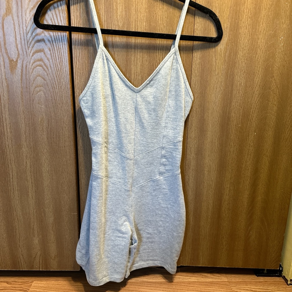 Gray Sleeveless Romper